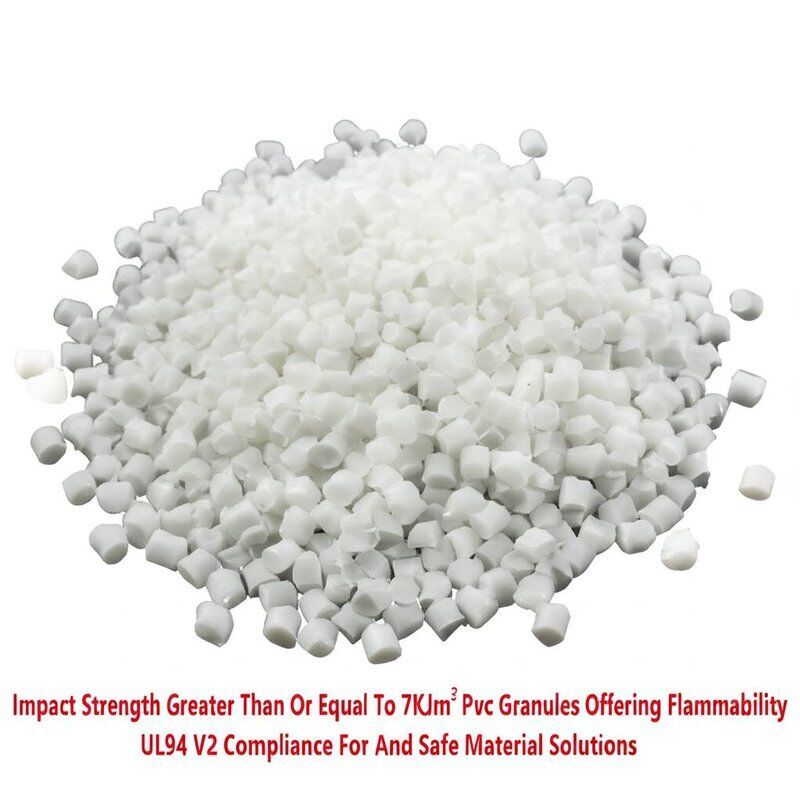 Impact Strength Greater Than Or Equal To 7KJm2 Pvc Granules Offering Flammability UL94 V2 Compliance For And Safe Material Solutions