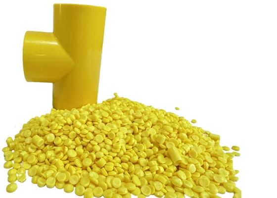 OEM-Service Spritzgießerei Dauerhafte starre PVC-Granulate UPVC-Verbindung für Rohrbefestigungen Hochfestigkeit Explosionssicherheit Injektionsstarre Rohstoffe PVC-Verbindung Granulate für elektrische Knoten Box